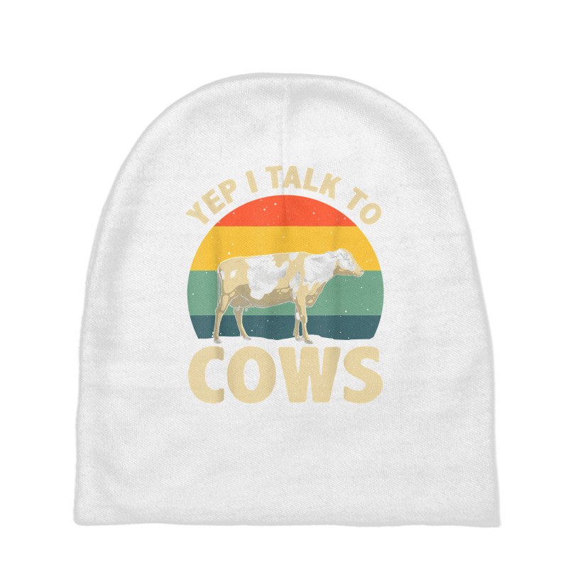 Cool Cow Design For Men Women Dairy Farmer Farming Cow Lover T Shirt Baby Beanies | Artistshot