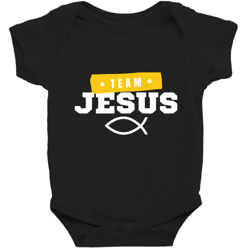 Limited Edition Team Jesus Fish - Christian-nl6xu Baby Bodysuit by poppyallen | Artistshot