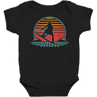 Wakeboard Retro Vintage 80s Style Wakeboarding Baby Bodysuit | Artistshot