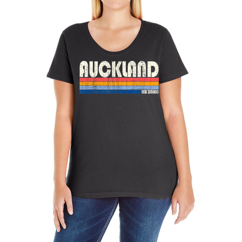 Limited Edition Vintage 70s Auckland, New Zealand Ladies Curvy T-Shirt by michaelyounger19 | Artistshot