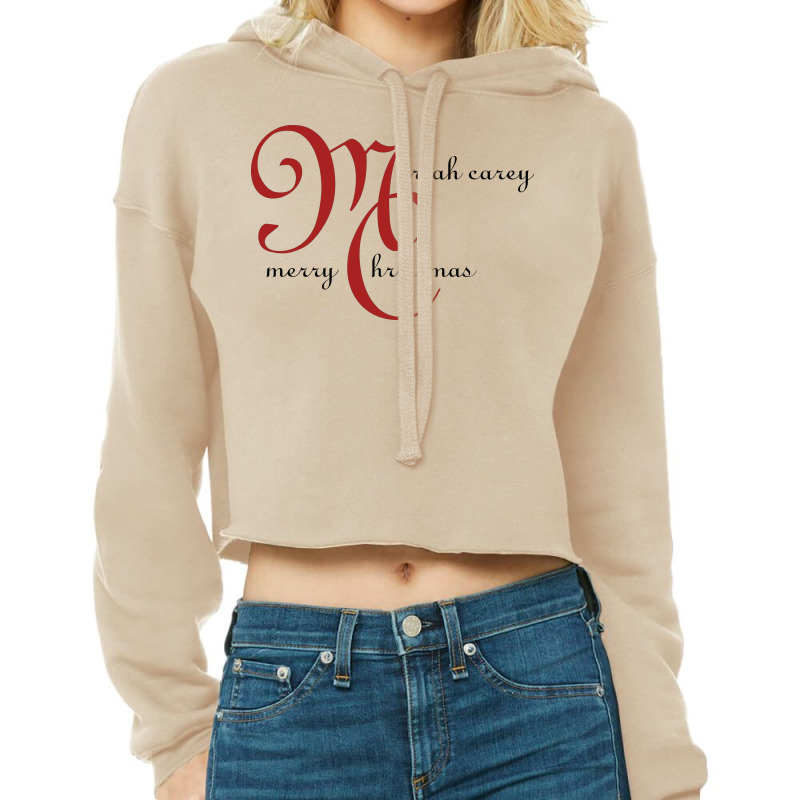 Mariah Carey Merry Christmas Vintage Retro Cropped Hoodie by coşkun | Artistshot