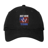 Hot Trend Just Here To Bang Fireworks Funny 4th Of July Adjustable Cap | Artistshot