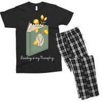 Trending Reading Is My Theraphy 104 Men's T-shirt Pajama Set | Artistshot