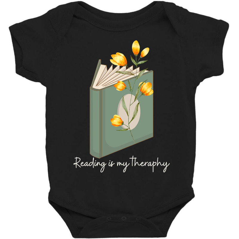 Trending Reading Is My Theraphy 104 Baby Bodysuit by macklinsampson | Artistshot