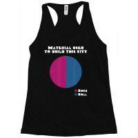 We Built This City 80's Classic Rock And Roll Music Lyrics Racerback Tank | Artistshot