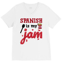 Funny Maestra Bilingual Teacher Spanish T Shirt V-neck Tee | Artistshot