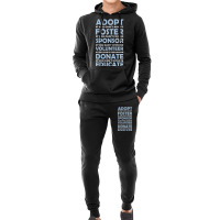 Hot Trend Adopt Foster Sponsor Donate Educate Animal Rescue Hoodie & Jogger Set | Artistshot