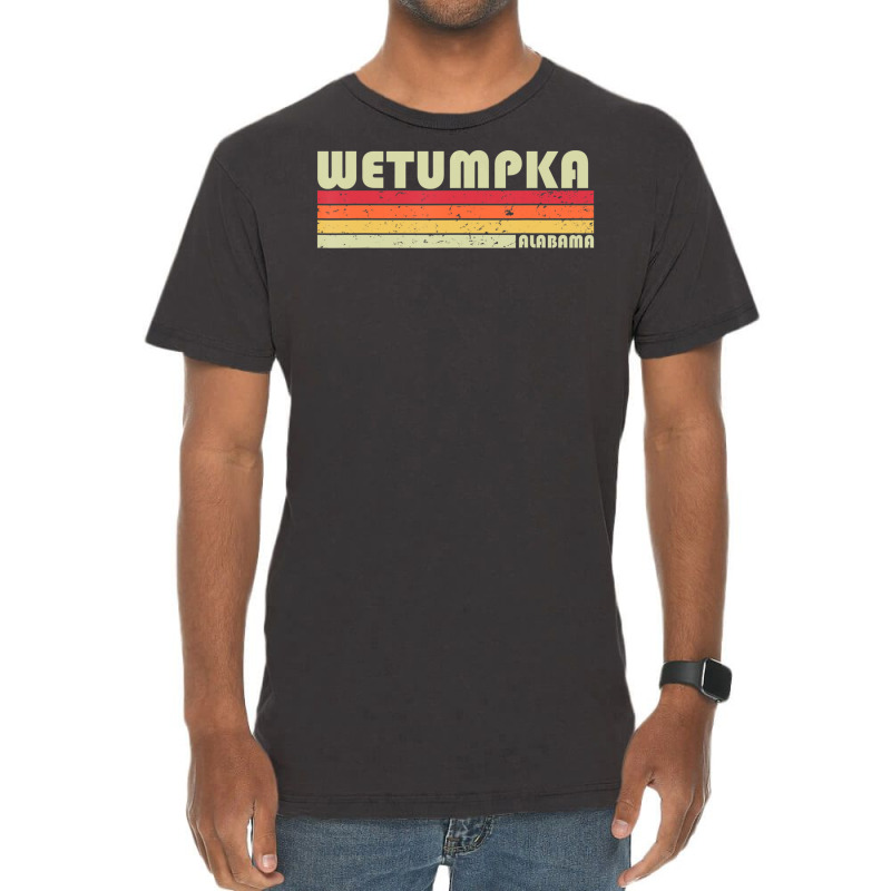 Wetumpka Al Alabama City Home Roots Retro 70s 80s Vintage T-shirt | Artistshot