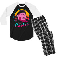 Limited Edition Fidel Castro 80s Retro Vintage Men's 3/4 Sleeve Pajama Set | Artistshot