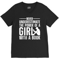 Funny Reading For Women Girls Bookworm Novel Book Lover T Shirt V-neck Tee | Artistshot