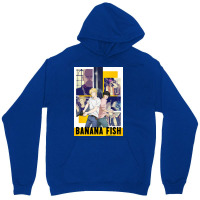 Banana Fish Poster Blue Unisex Hoodie | Artistshot