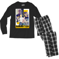 Banana Fish Poster Blue Men's Long Sleeve Pajama Set | Artistshot