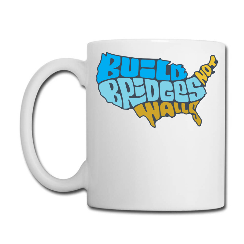 Build Bridges Not Walls   Retro Coffee Mug | Artistshot