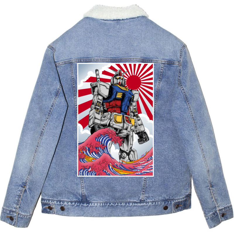 Dam Poster Retro Unisex Sherpa-Lined Denim Jacket by woelkelytjeb | Artistshot