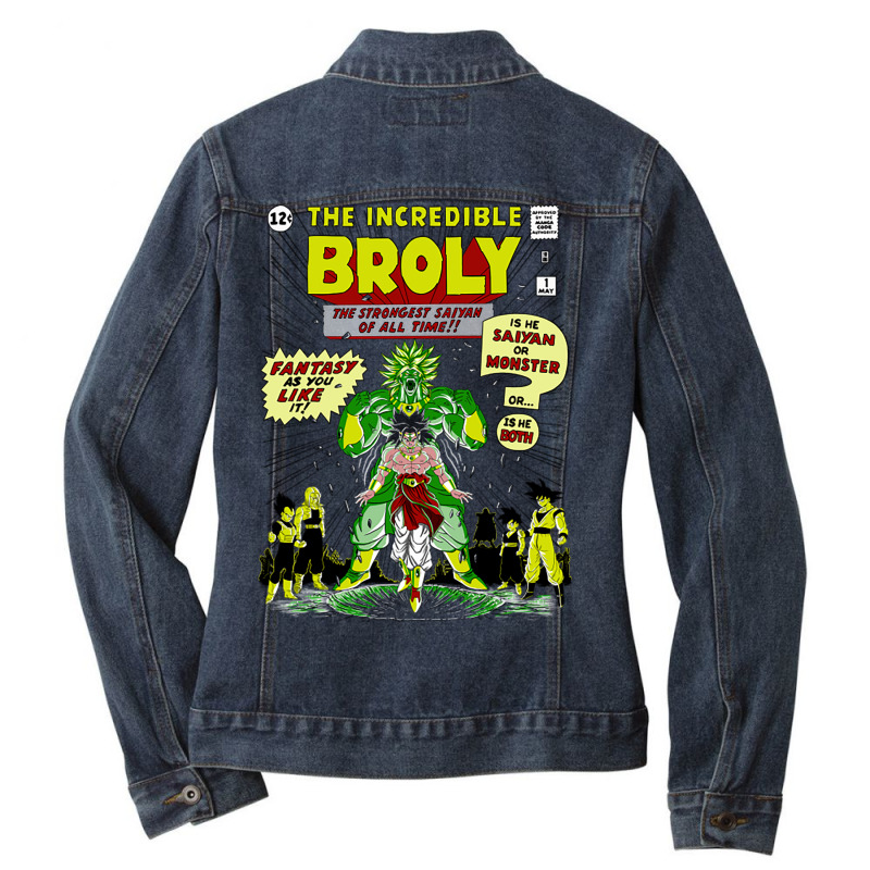 The Incredible Broly Ladies Denim Jacket by proforenyellp | Artistshot