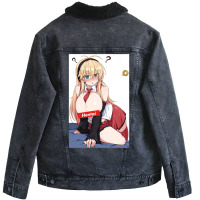 Hentaii Hypnotized Maki Poster Unisex Sherpa-lined Denim Jacket | Artistshot