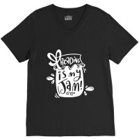 Reading Is My Jam V-neck Tee | Artistshot