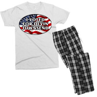 I Voted For Devin Townsend Funny United States Election Design For Str Men's T-shirt Pajama Set | Artistshot