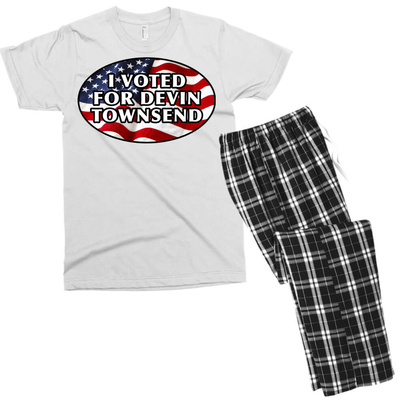 I Voted For Devin Townsend Funny United States Election Design For Str Men's T-shirt Pajama Set | Artistshot