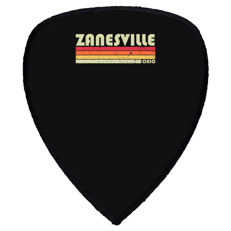 Zanesville Oh Ohio City Home Roots Retro 70s 80s Shield S Patch | Artistshot