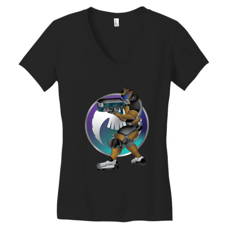 Futuristic Exosuit Super Soldier 5 Women's V-Neck T-Shirt by SuzanneElaineSehorn | Artistshot