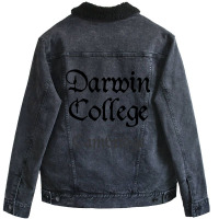 Hot Trend Cambridge Darwin College Medieval University Unisex Sherpa-lined Denim Jacket | Artistshot