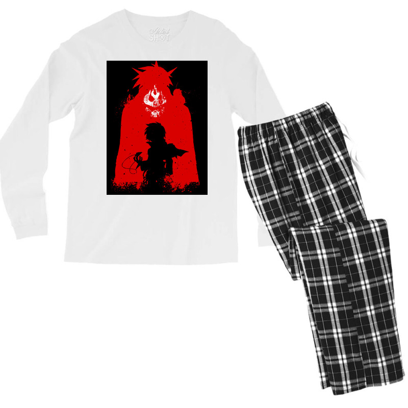 Gurrenlagann Poster Boy Men's Long Sleeve Pajama Set by woelkelytjeb | Artistshot