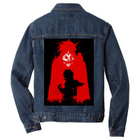 Gurrenlagann Poster Boy Men Denim Jacket | Artistshot