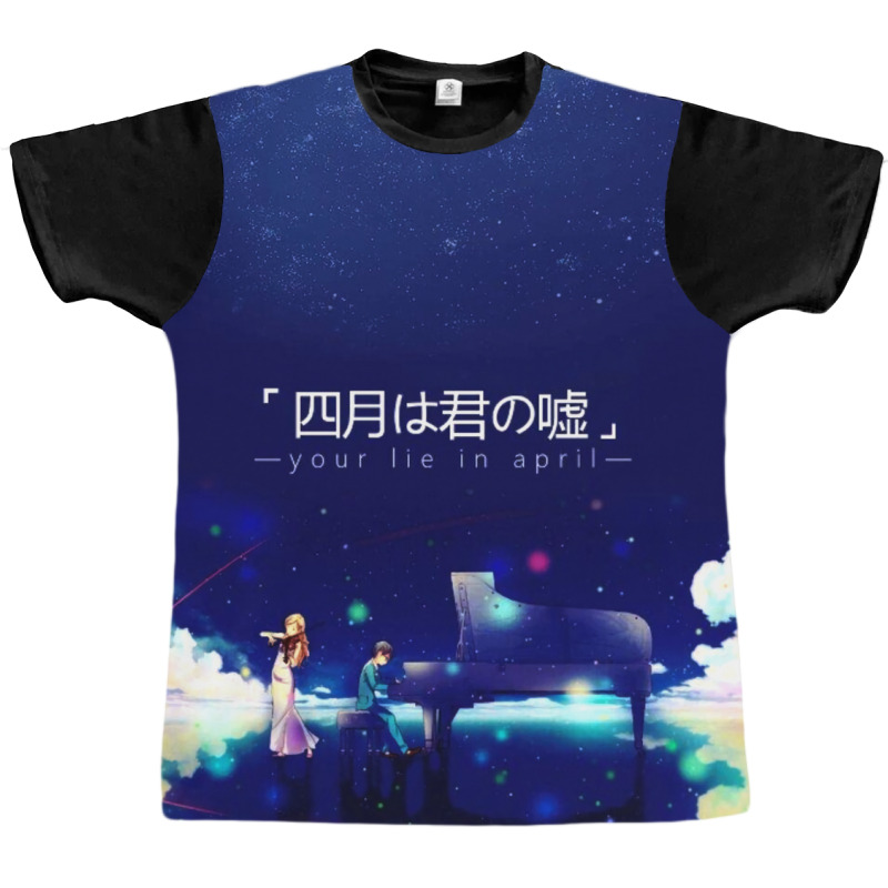 Hq Shigatsu Wa Kimi No Uso Poster Girl Graphic T-shirt | Artistshot