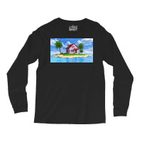 Kame House Poster Vintage Long Sleeve Shirts | Artistshot