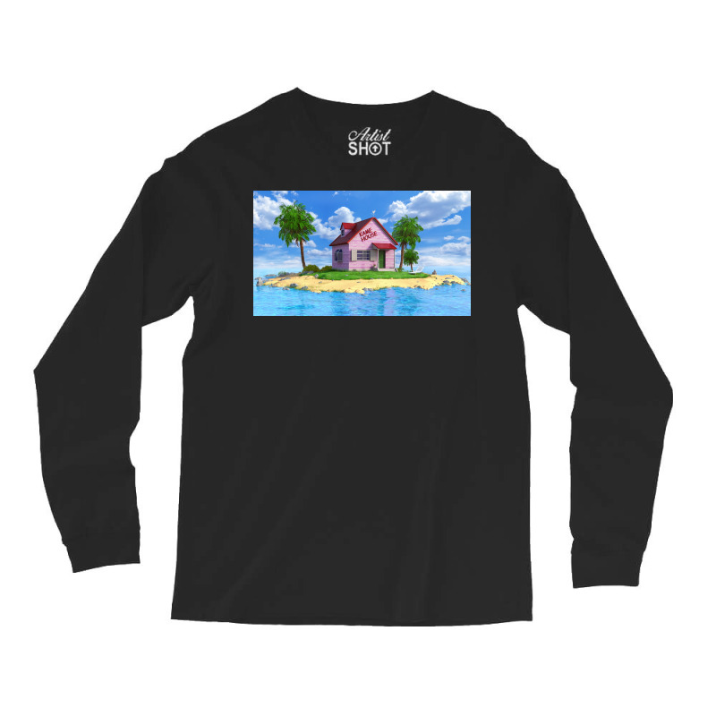 Kame House Poster Vintage Long Sleeve Shirts by woelkelytjeb | Artistshot