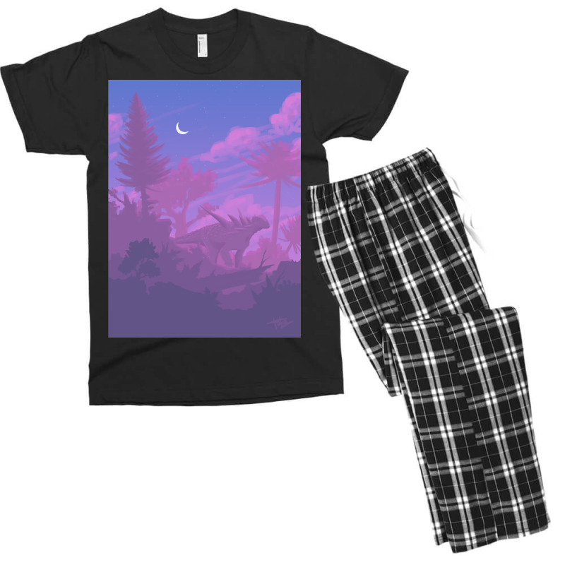 Trending Sauropelta Sunset Men's T-shirt Pajama Set | Artistshot