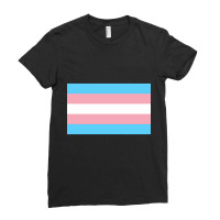 Hot Trend Trans Flag Ladies Fitted T-shirt | Artistshot