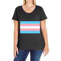 Hot Trend Trans Flag Ladies Curvy T-shirt | Artistshot