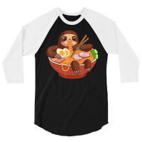 Limited Edition Kawaii Cute Anime Sloth Otaku Japanese Ramen 3/4 Sleeve Shirt | Artistshot