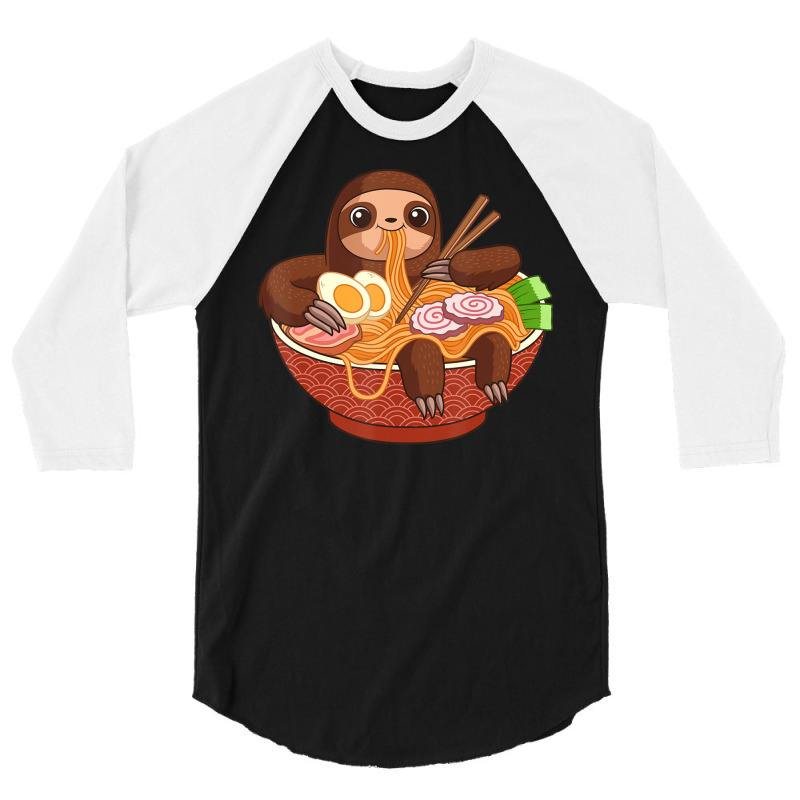 Limited Edition Kawaii Cute Anime Sloth Otaku Japanese Ramen 3/4 Sleeve Shirt | Artistshot