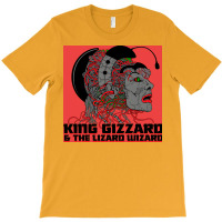 King Gizzard And The Lizard Wizard Usa Amp Canada 2019red Poster Music T-shirt | Artistshot