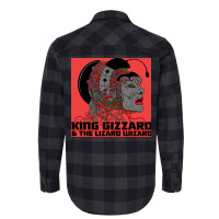 King Gizzard And The Lizard Wizard Usa Amp Canada 2019red Poster Music Flannel Shirt | Artistshot