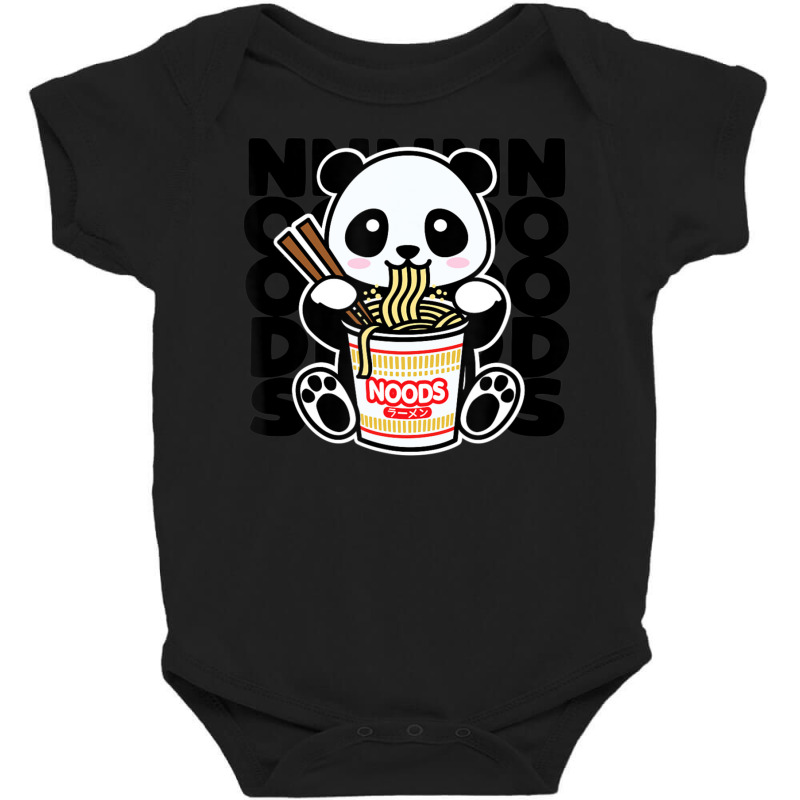 Trending Kawaii Instant Noodles Cute Anime Panda Baby Bodysuit by degreesgunner | Artistshot