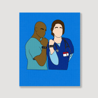 Jd And Turk Man Love  T Green Portrait Canvas Print | Artistshot