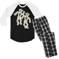 Boneified Country Cowboy Skeletons Classic Tshirt Hipster Men's 3/4 Sleeve Pajama Set | Artistshot