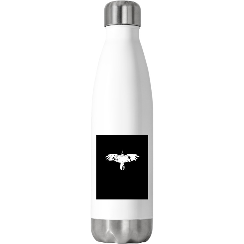 The Crow It Cant't Rain All The Time Stainless Steel Water Bottle | Artistshot