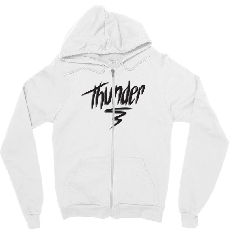 Thunder! Tag Zipper Hoodie | Artistshot