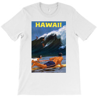 Hawaii Vintage Travel Poster Restored Rb T-shirt | Artistshot