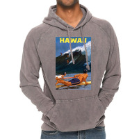 Hawaii Vintage Travel Poster Restored Rb Vintage Hoodie | Artistshot