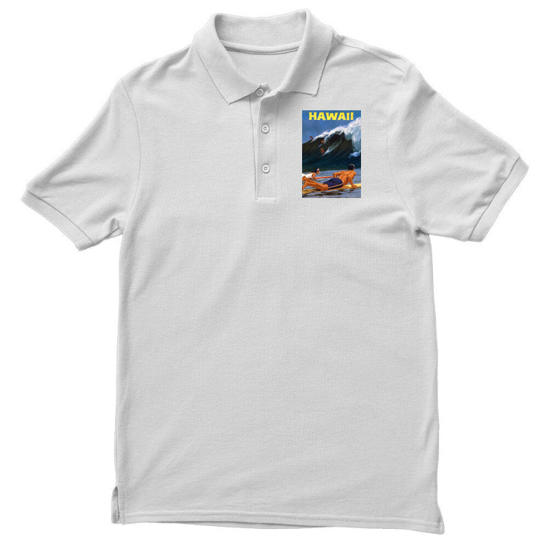 Hawaii Vintage Travel Poster Restored Rb Men's Polo Shirt by ronaldojon | Artistshot