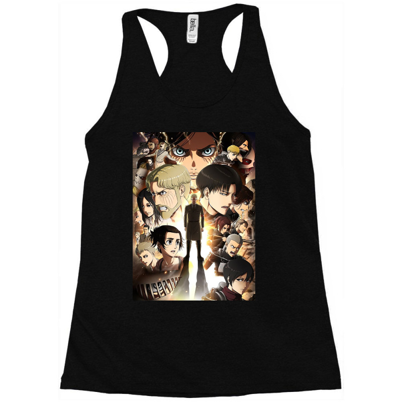 Snk Season 4 Poster Love Racerback Tank by doinogloepyp | Artistshot