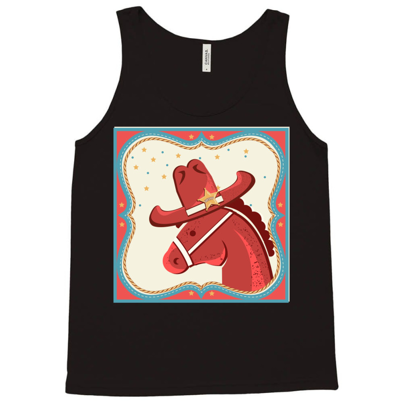 Cowboy Horse Toy Cowboy  Tshirt Retro Tank Top by milabtowerp | Artistshot