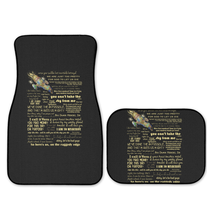 Firefly Quotes Full Set Car Mats | Artistshot