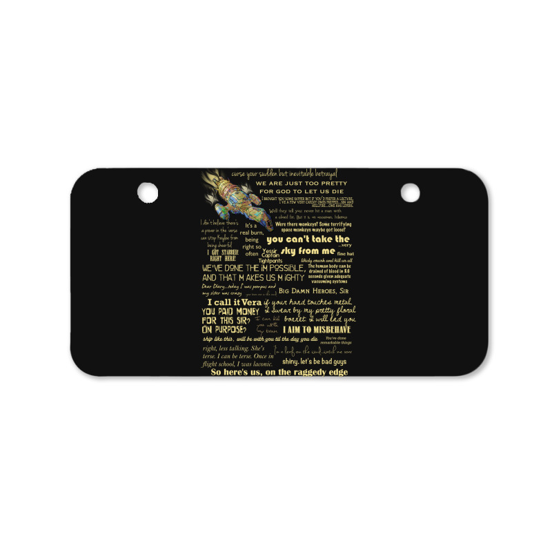 Firefly Quotes Bicycle License Plate | Artistshot